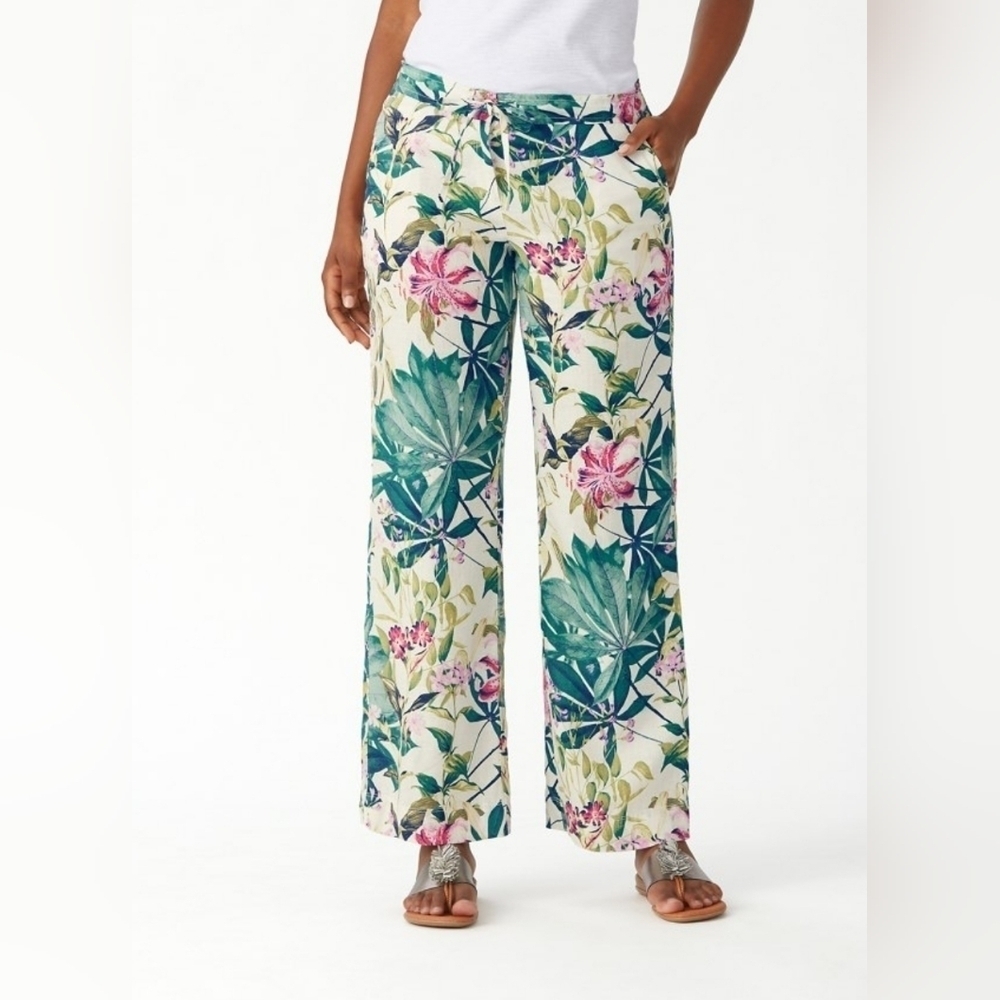 Tommy Bahama Palm Print Linen Pants